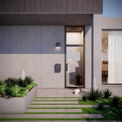 Leon Moderne Sort Postkasse