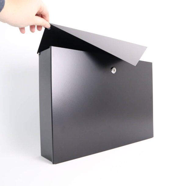 Sort KUVERT postkasse - flot design