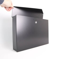 Sort KUVERT postkasse - flot design