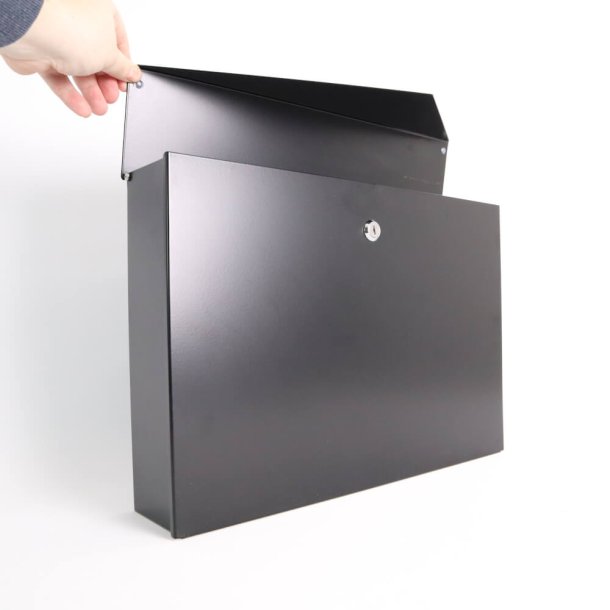 Sort KUVERT postkasse - flot design