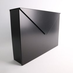 Sort KUVERT postkasse - flot design