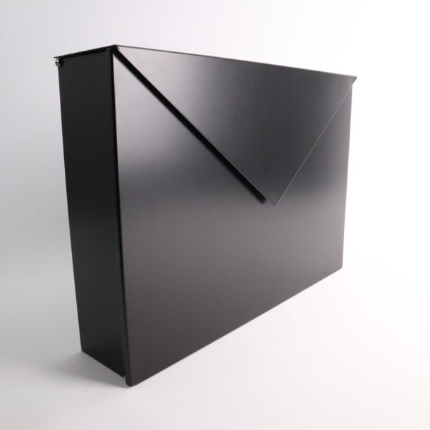 Sort KUVERT postkasse - flot design