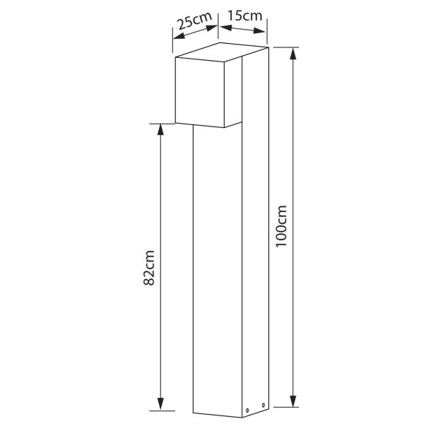 MAXI Lumen - Standerlampe i Antracit