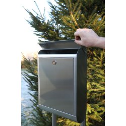 Lux postkasse hndlavet i Zink - kan ikke ruste