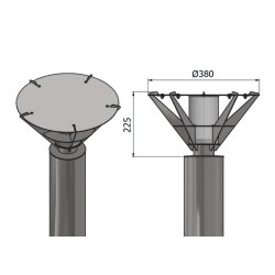 Pullertlampe - Galvaniseret - MACON G2