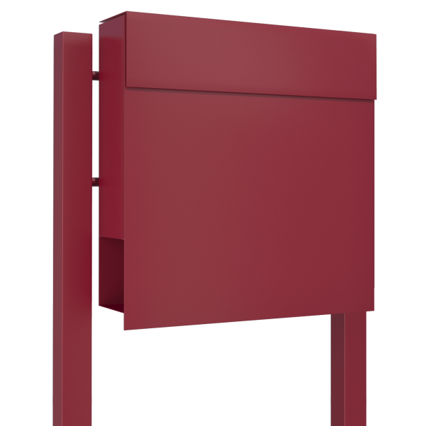 Rd Manhattan postkasse - klassisk design - med stander