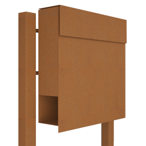 Rust Manhattan postkasse - klassisk design - med stander