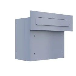 MEDIUM-4 Sort Indbygnings postkasse - Justerbar Dybde 20-30 cm.