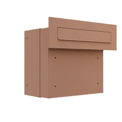 MEDIUM-4 Sort Indbygnings postkasse - Justerbar Dybde 20-30 cm.