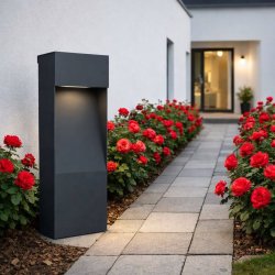 MEDIUM BLOC - standerlampe - SORT