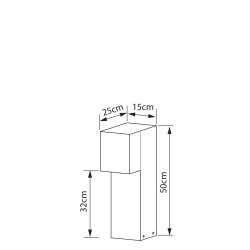 MEDIUM Lumen - Standerlampe i Antracit