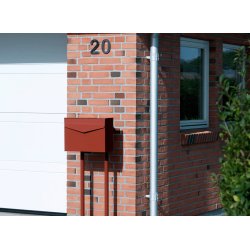 MEFA Letter postkasse - R�d med 6-stifts L�s