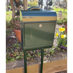 Klassisk MEFA Pearl postkasse i Racing Green lakering