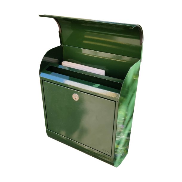 Klassisk MEFA Pearl postkasse i Racing Green lakering