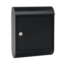 Sort MEFA Topaz postkasse-st Incl. stander og hvidt stickers ark