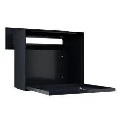 MEDIUM-4 Sort Indbygnings postkasse - Justerbar Dybde 20-30 cm.