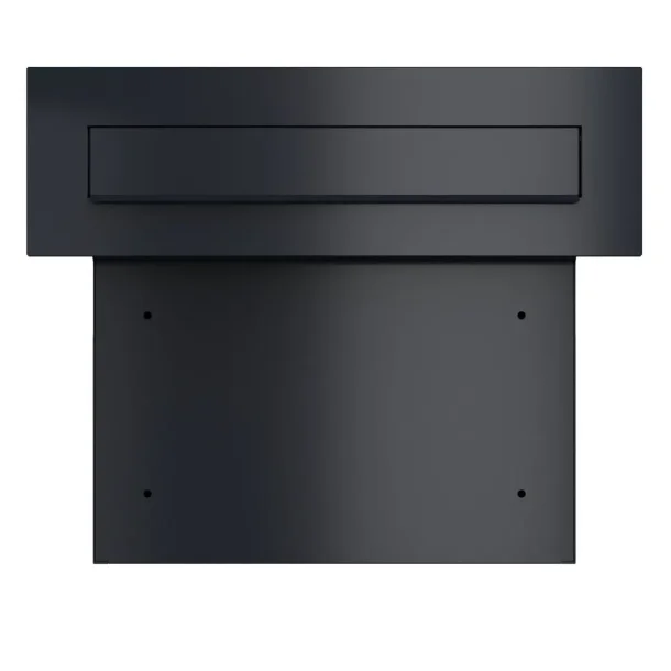MEDIUM-4 Sort Indbygnings postkasse - Justerbar Dybde 20-30 cm.
