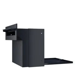 MEDIUM-4 Sort Indbygnings postkasse - Justerbar Dybde 20-30 cm.