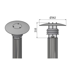 Pullertlampe - Varmgalvaniseret - Mike