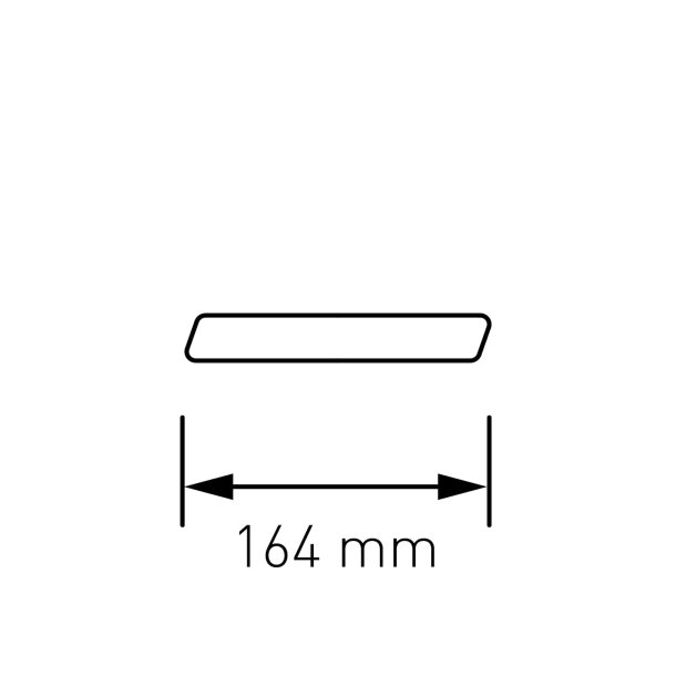 24,5 cm. Hvidt Rustfritstl Husnummer "Modern"