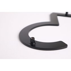 15 cm. Sort Rustfritstl Husnummer "Modern"