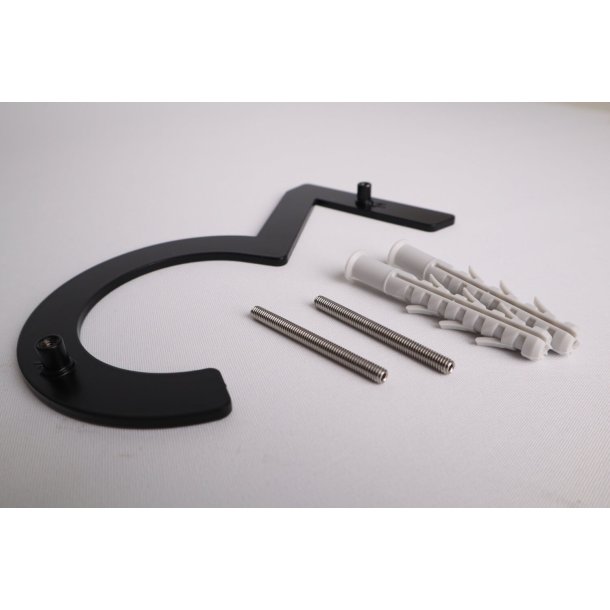 15 cm. Sort Rustfritstl Husnummer "Modern"