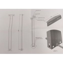 Sort Postkasse Pladestander - Universal til GLORI modeller
