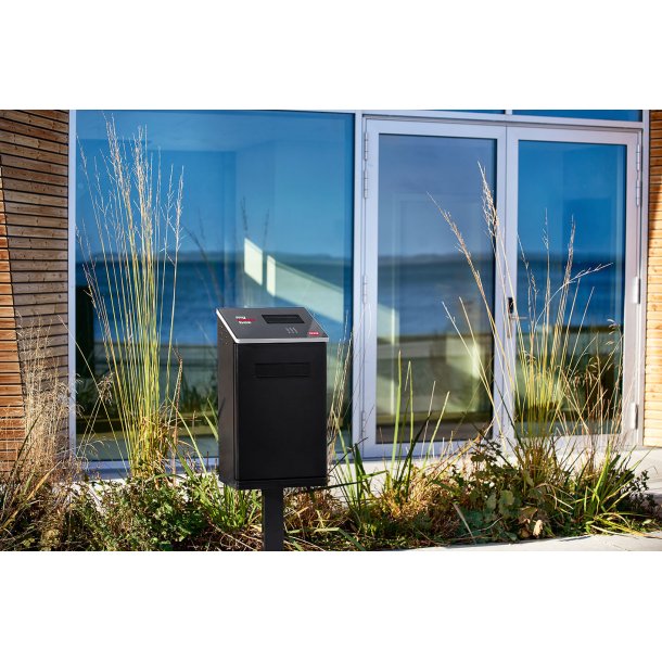 Homebox i Sort - Smart Pakkepostkasse - Inkl. Fod til montering