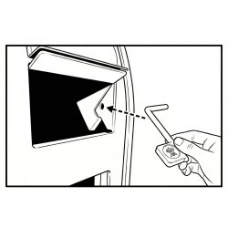 BobiClassic afl�sning n�gle til brevindkast p� alle CLASSIC postkasser