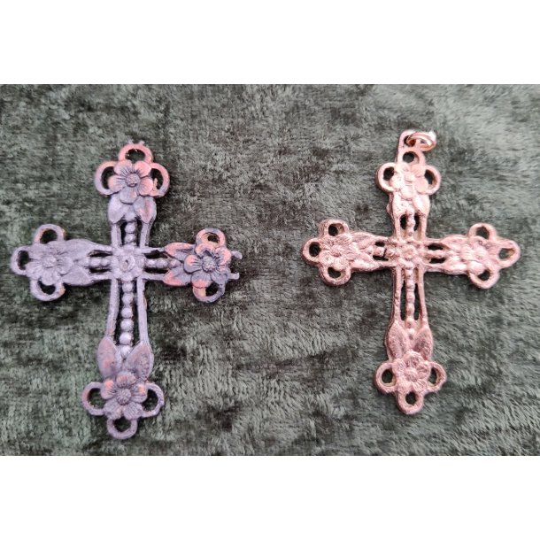 IngemannsKors - Guldbronze Kors - Replika af gammelt kobber kors -St�bt.