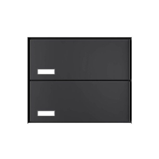 OSLO-2 postkasse med 2 enheder - SORT