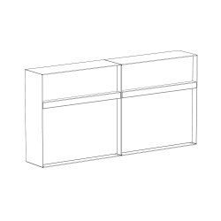 Oxford postkasse med tr hndtag - Moderne design - Antracit