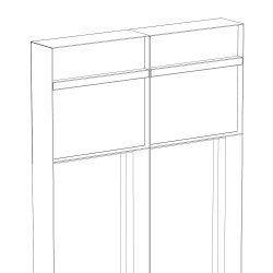 Oxford postkasse med tr hndtag - Inkl. stander - Moderne design - Antracit