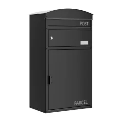 Sort TYR Pakkepostkasse til vg, aflst rum til Breve.