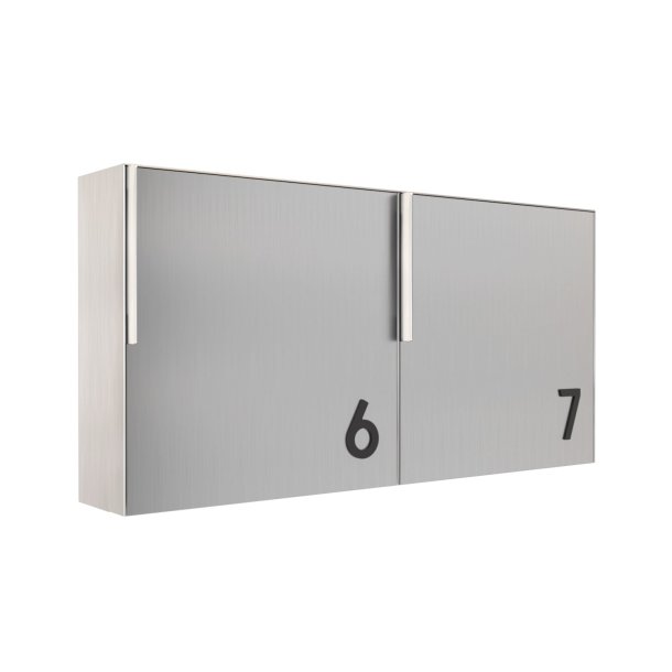 Rustfrit Stl Kvadratisk Designpostkasse - Porto