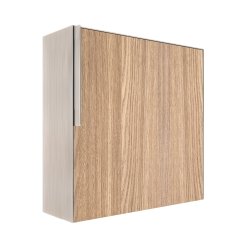 Rustfrit Stl Kvadratisk Designpostkasse med Laminat front - Porto