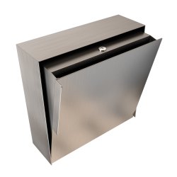 Rustfrit Stl Kvadratisk Designpostkasse - Porto