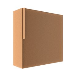 Rust Kvadratisk Designpostkasse - Porto