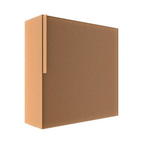 Rust Kvadratisk Designpostkasse - Porto