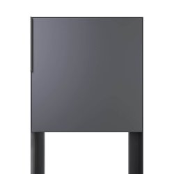 Antracit Design Postkasse med Stander - Porto