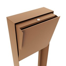 Rust Design Postkasse med Stander - Porto
