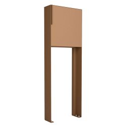 Rust Design Postkasse med Stander - Porto