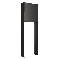 Sort Design Postkasse med Stander - Porto