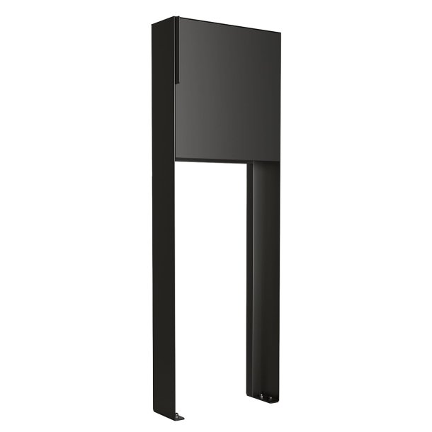 Sort Design Postkasse med Stander - Porto