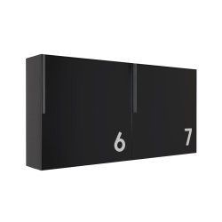 Sort Kvadratisk Designpostkasse - Porto