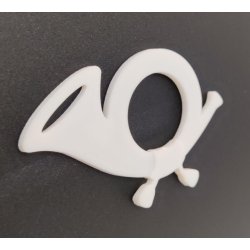 Klassisk Posthorn samt teksten POST til din postkasse