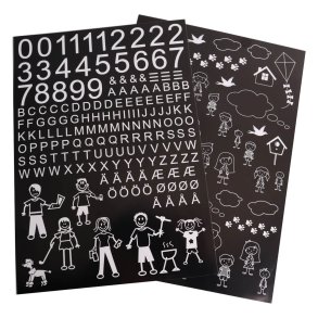 HVIDE Postkassestickers - selvklbende