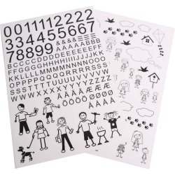 SORTE Postkassestickers - selvklbende