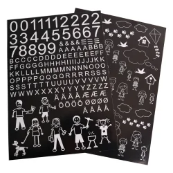 MEFA Pearl postkasse-st i sort Incl. stander og Hvide stickers