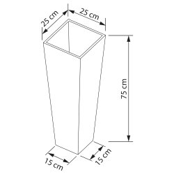 Skinny Vase Antracit